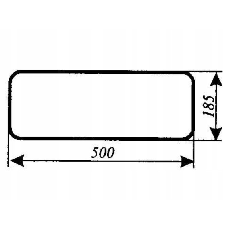 Zetor 598 lower rear window