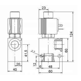 Hydroaccumulator 2x0 5l valve 12v hydrolider