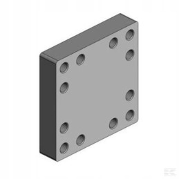 00645130 mounting plate 160x160 m20