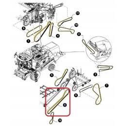 Transmission belt new holland tc 84192753 cnh