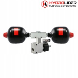 Hydroaccumulator 2x1l valve 24v hydrolider