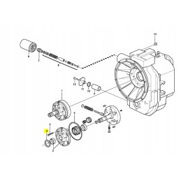 Oil pump shaft seal volvo bl71 cva