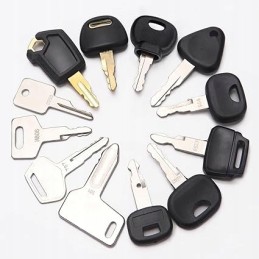 Universal spare key for Caterpillar Komatsu Yanmar Kobelco 12 pcs