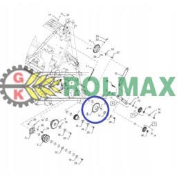 Feeder chain wheel 84280322 new holland cnh