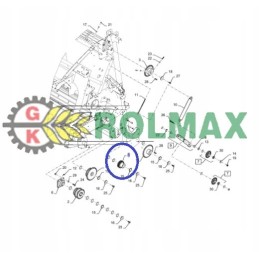 Chain sprocket 84594180 new holland cnh