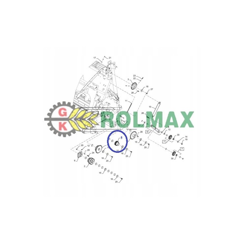 Chain sprocket 84594180 new holland cnh