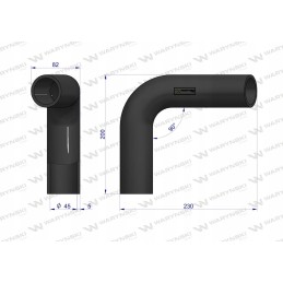 Bizon Warynski upper radiator elbow pipe