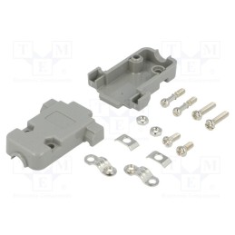 1 pcs x ENCITECH - 2360-0102-11 - Enclosure: for D-Sub connectors, D-Sub 9pin,D-Sub HD 15pin