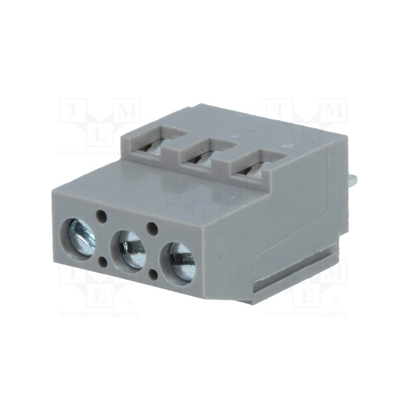 1 pcs x DEGSON ELECTRONICS - DG129-5.0-03P-11 - PCB terminal block, angled 90°, 5mm, ways: 3, on PCBs, 2.5mm2, 20A