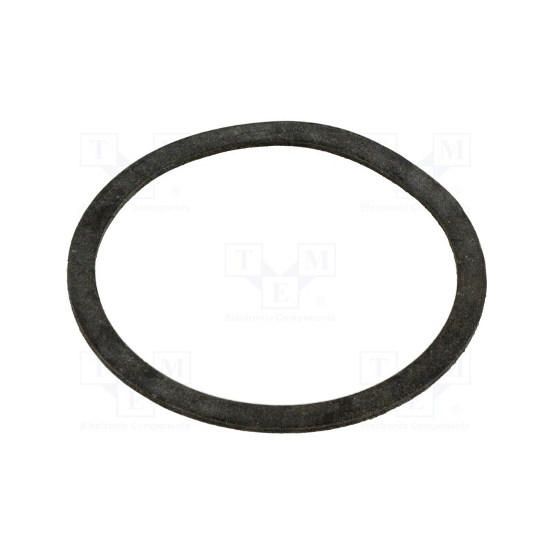 10 pcs x HELLERMANNTYTON - 166-50507 - Gasket, chloroprene, Thk: 1.5mm, Øint: 62.5mm, Øout: 73mm, M63, black