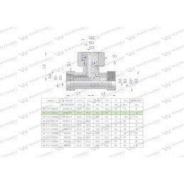 Symmetrical hydraulic tee m14x1 5 Warynski