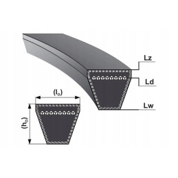 V-belt HC 3164 Bizon 22x14x3164