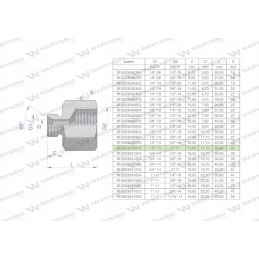 Hydraulic differential bush AB 1 2x 1 Warynski