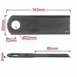 Bison straw chopper knife from 056 from 058