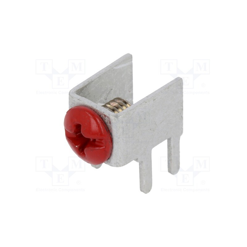 1 pcs x KEYSTONE - 01/02/7766 - Terminal: screw terminal, THT,screw terminal, red, 7.5x5mm