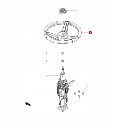 Massey Ferguson steering wheel acw673946a original