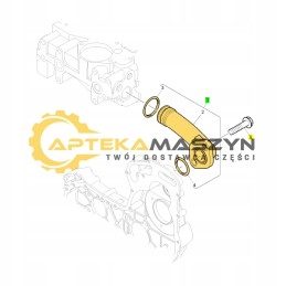 Water pump connector cat 3054c 3054e c3 3 c4 4