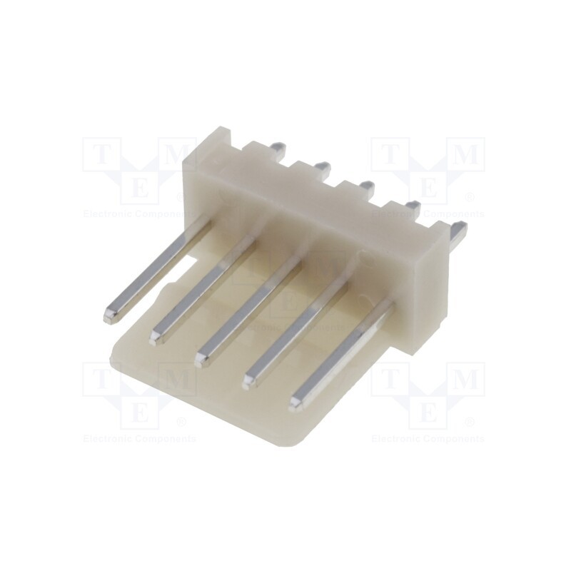 1 pcs x BULGIN - 14191 - Connector: wire-board, socket, male, PIN: 5, THT, straight, 2.54mm