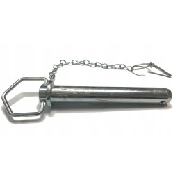 Straight pin pin with handle and cotter pin 28x152