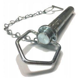 Straight pin pin with handle and cotter pin 28x152