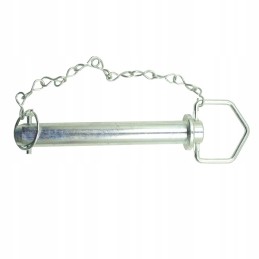 Straight pin pin with handle and cotter pin 28x152