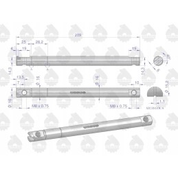 Decompressor shaft C 330 original Ursus