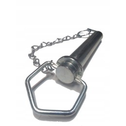 Straight pin pin with handle and cotter pin 32x183