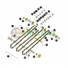 Newholland TC 47483258 tilt feeder chain