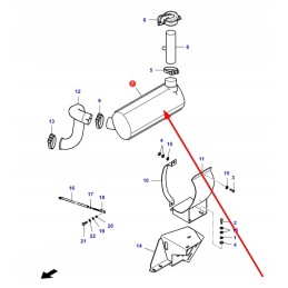 La322229550 exhaust muffler