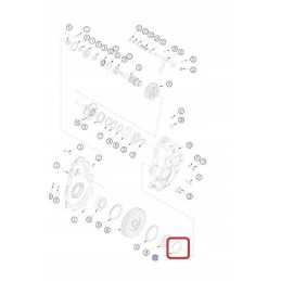Spring ring new holland case 42447 cnh