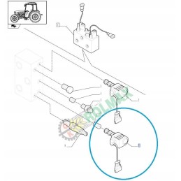 Solenoid valve new holland t4 5188941 cnh