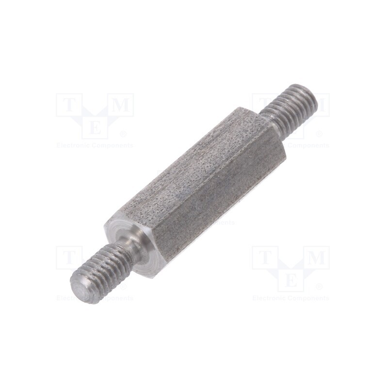 10 pcs x DREMEC - 444X15 - Screwed spacer sleeve, 15mm, Ext.thread: M3, hexagonal