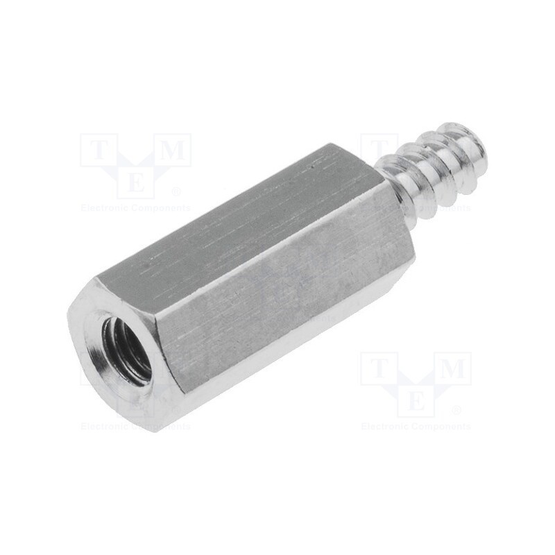 10 pcs x DREMEC - 214ST2.9X12 - Screwed spacer sleeve, 12mm, Int.thread: M3, Ext.thread: ST2,9