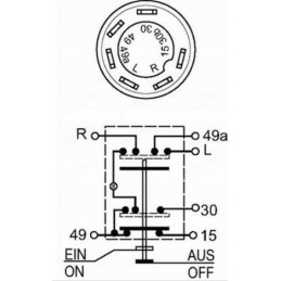 Renault hazard warning light switch