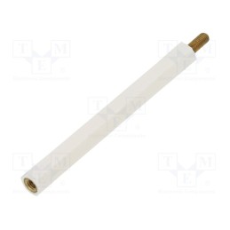 10 pcs x DREMEC - 2183X60 - Insulating sleeve, Int.thread: M3, L: 60mm, UL94V-2, Mat: polyamide