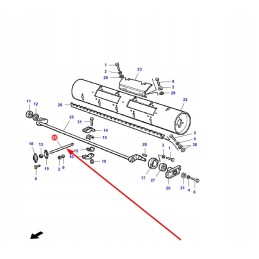 La322915050 grain tank visor flap magnet
