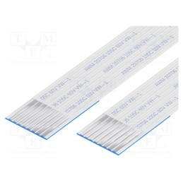 1 pcs x Global Connector Technology (GCT) - 10-08-A-0254-C-4-08-4-T - FFC cable, Cores: 8, Cable ph: 1mm, contacts on the same s