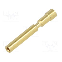 1 pcs x HUMMEL - 7010901002 - Contact, female, 1mm, 0.34÷1mm2, crimped, for cable