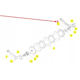 103207616 tilt conveyor shaft lever