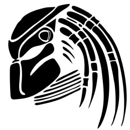 Sticker predator alien alien alien ufo 12 cm