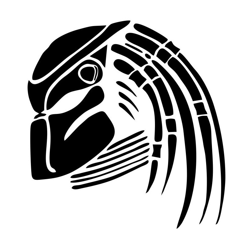 Sticker predator alien alien alien ufo 12 cm