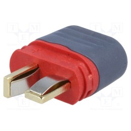 1 pcs x AMASS - AM1015E-M - Plug, DC supply, AM-1015, male, PIN: 2, for cable, soldering, red