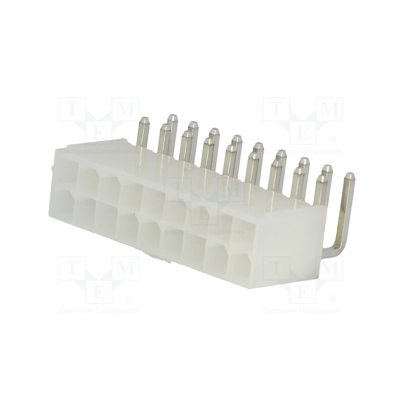 1 pcs x Amphenol Communications Solutions - MF42-RD-18 - Socket, wire-board, male, MF42, 4.2mm, PIN: 18, THT, 7A, tinned