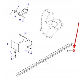 La323070450 grain inspection chute holder