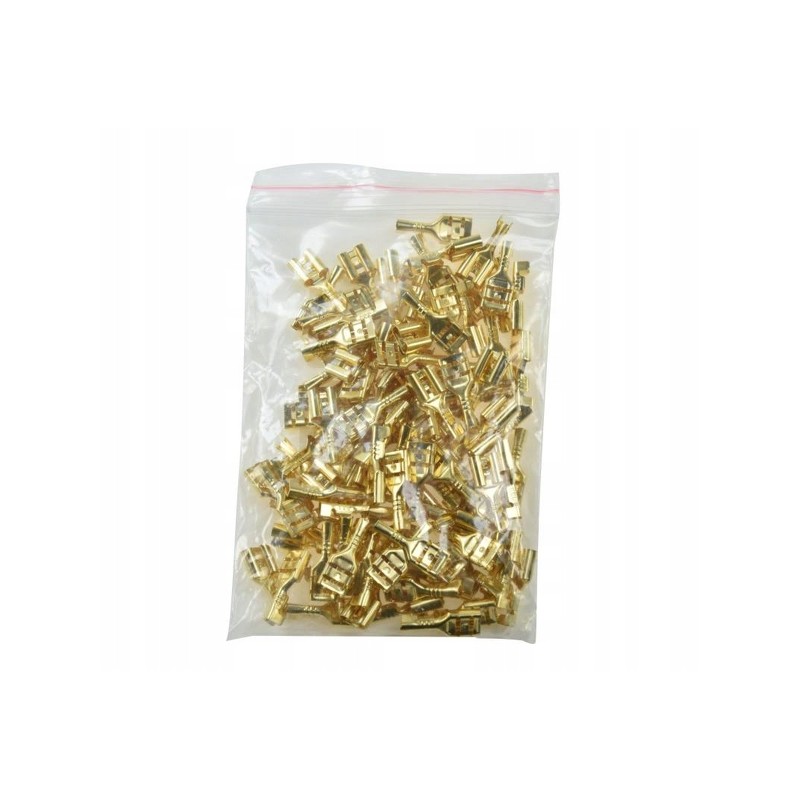 Female connector sleeve 100 pcs f 6 3 2 5