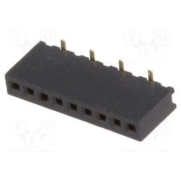1 pcs x CONNFLY - DS1065-02-1*9S8BS - Socket, pin strips, female, PIN: 9, straight, 1.27mm, SMT, 1x9, 1A