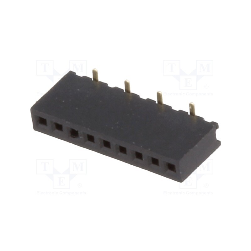 1 pcs x CONNFLY - DS1065-02-1*9S8BS - Socket, pin strips, female, PIN: 9, straight, 1.27mm, SMT, 1x9, 1A