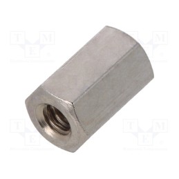 10 pcs x DREMEC - 110X08 - Screwed spacer sleeve, 8mm, Int.thread: UNC4-40, hexagonal, brass