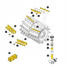 Set of forage harvester knives New Holland FR 87493529 pr