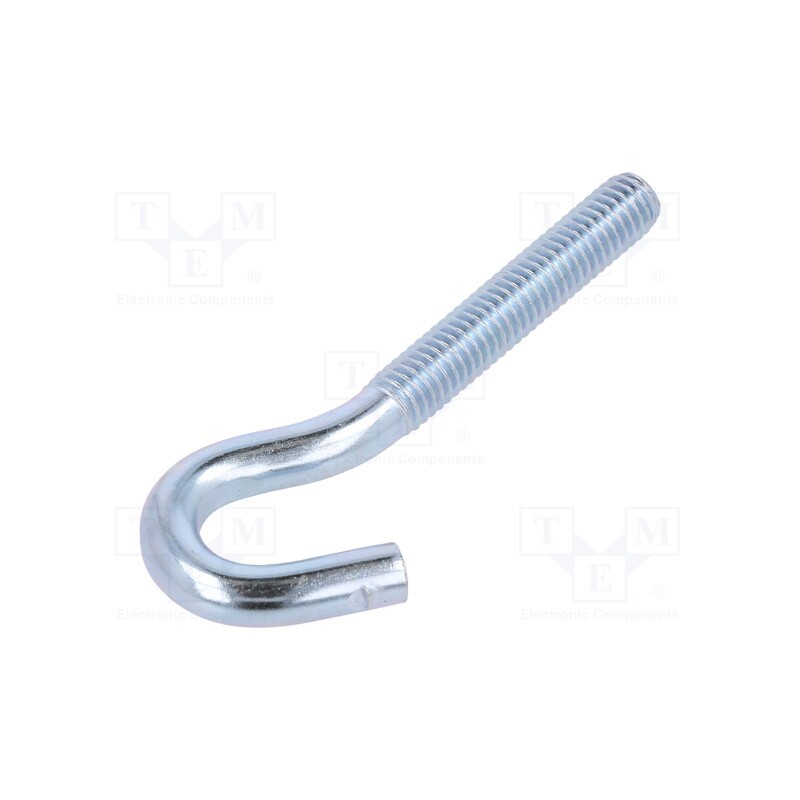 10 pcs x DROMET - HZ.6.60 - Hook, angular, steel, zinc, 60mm